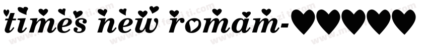times new romam字体转换